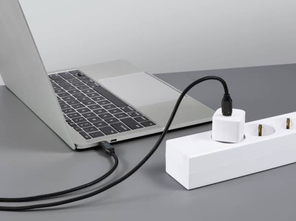 Renkforce RF-6249498, 2 m, USB C, USB C, USB 2.0, 0,48 Gbit/s, Svart, Metallisk