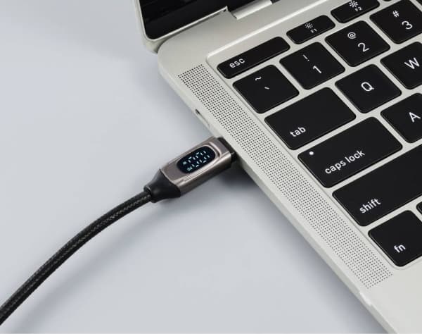 Renkforce RF-6249498, 2 m, USB C, USB C, USB 2.0, 0,48 Gbit/s, Svart, Metallisk