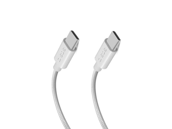 SBS TECABLETISSUETCC32G, 1,5 m, USB C, USB C, USB 3.2 Gen 2 (3.1 Gen 2), 10 Gbit/s, Grå