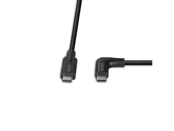 Lindy 32018, 1 m, USB C, USB C, USB 3.2 Gen 2 (3.1 Gen 2), 10 Gbit/s, Svart