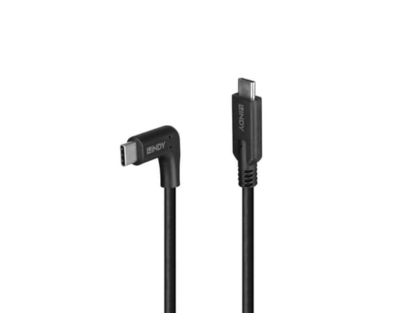 Lindy 32018, 1 m, USB C, USB C, USB 3.2 Gen 2 (3.1 Gen 2), 10 Gbit/s, Svart