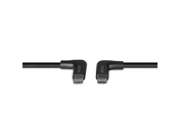 Lindy 32023, 1 m, USB C, USB C, USB 3.2 Gen 2 (3.1 Gen 2), 10 Gbit/s, Svart