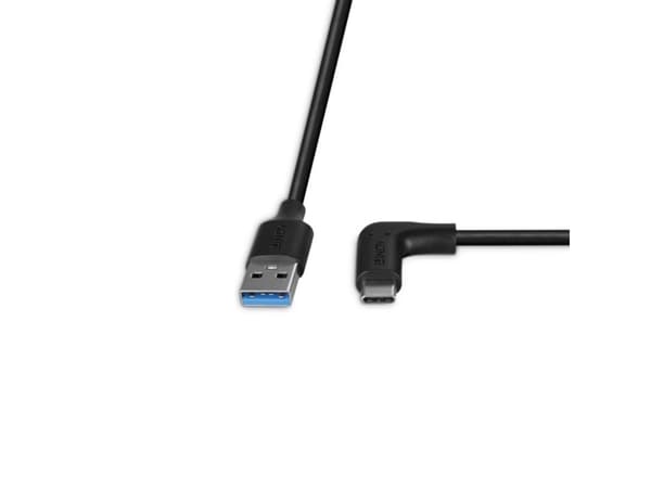 Lindy 32013, 1 m, USB A, USB C, USB 3.2 Gen 2 (3.1 Gen 2), 10 Gbit/s, Svart