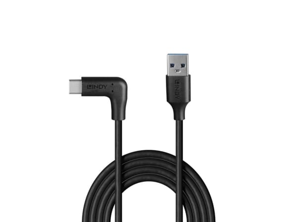 Lindy 32013, 1 m, USB A, USB C, USB 3.2 Gen 2 (3.1 Gen 2), 10 Gbit/s, Svart