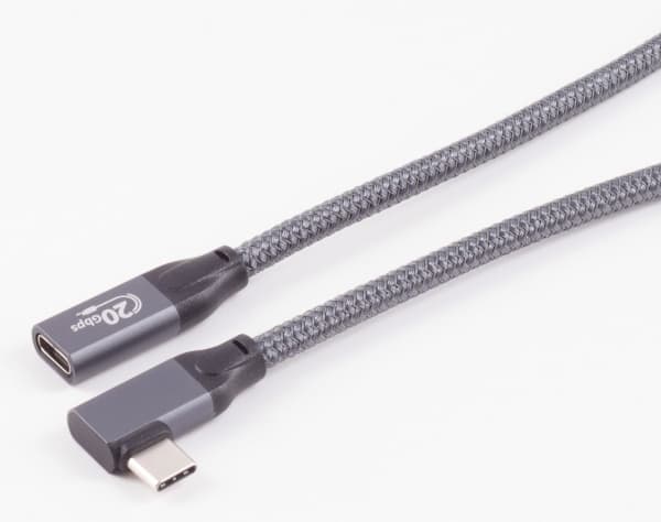 shiverpeaks BS13-56020, 1 m, USB C, USB C, USB 3.2 Gen 2x2, Hane/Hona, Grå