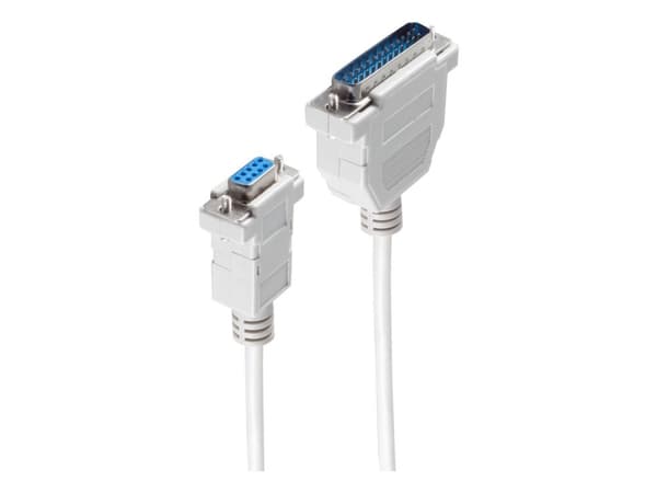 shiverpeaks BS78065-3, Grå, 3 m, DB-9, DB-25, Hunkjønn, Hankjønn