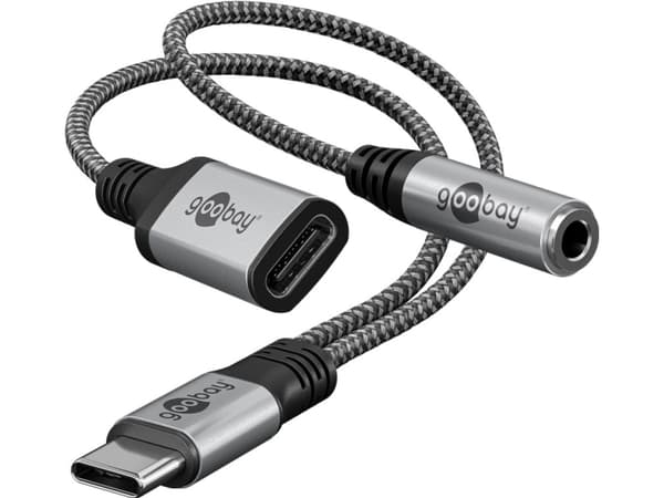 Adapter USB-C™ till USB-C™ och jack, 3,5 mm AUX