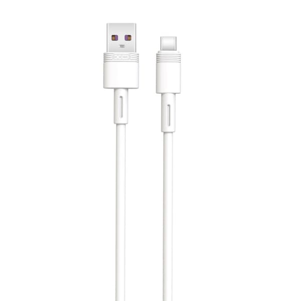 XO kabel NB-Q166 USB - USB-C 1,0 m 5A vit