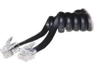 S-Impuls 70135, 4 m, RJ-10, RJ-10, Svart, Hane/hane-kontakt, Platt