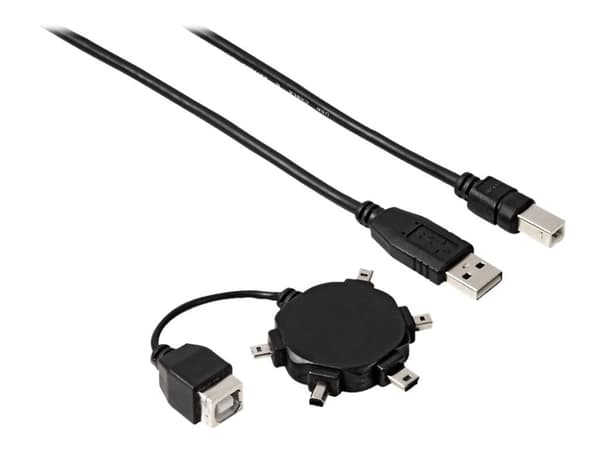 Hama Multi Mini USB Adapter Set - USB-adaptersett - svart