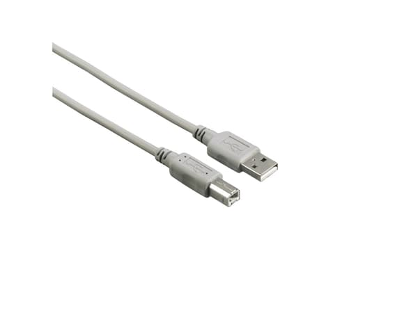 Hama 00200901, 3 m, USB A, USB B, USB 2.0, 0,48 Gbit/sek.