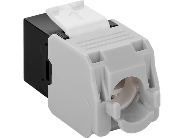 Goobay 90692, Litteä, musta, RJ-45, LSA, naarasliitin, 22/26