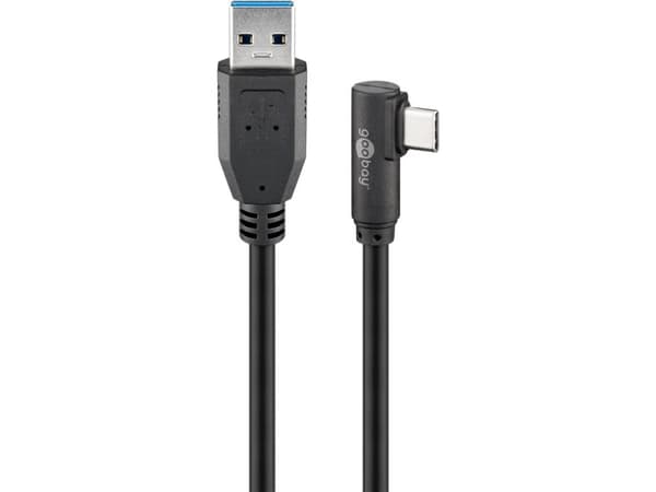 Goobay USB-A - USB-C USB-kabel 2 m Svart (JAB-4410952)