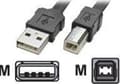 Miniatyrbilde 1 av 2: ROLINE 1.8m USB2.0-A/USB2.0-B, 1,8 m, USB A, USB B, USB 2.0, Hankjønn/hunkjønn, Sort