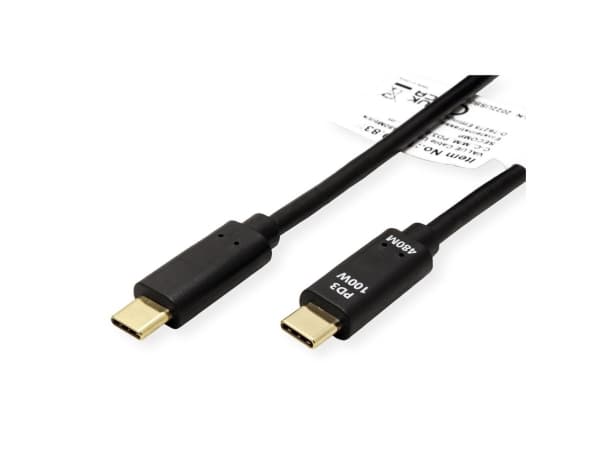 VALUE 11.99.8309, 2 m, USB C, USB C, USB 2.0, 0,48 Gbit/s, Sort