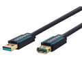 Miniatyrbild 2 av 2: ClickTronic 3m USB 3.0 A/A m/f, 3 m, USB A, USB A, USB 3.2 Gen 1 (3.1 Gen 1), Hane/Kvinna, Blå