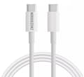 Miniatyrbild 1 av 2: NORDIQZENZ 60W USB-kabel typ C till USB-C, 1,8 m, Vit