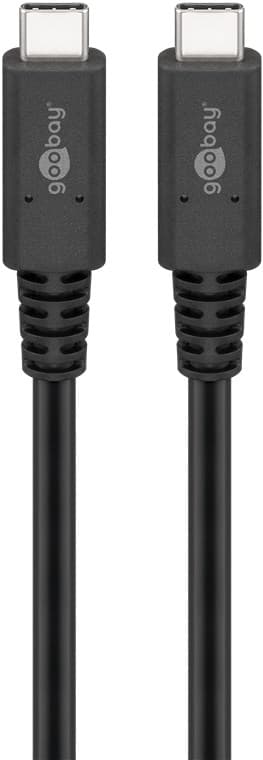 Goobay Sync & Charge USB-C™-kabel, USB4™ Gen 3x2, 240 W, 0,7 m USB-C™-kontakt > USB-C™-kontakt