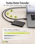 Miniatyrbild 6 av 8: Goobay USB-C™-kabel, USB4™, 240 W, 20 Gbit/s, Power Delivery, 1 m USB-C™-kontakt > USB-C™-kontakt