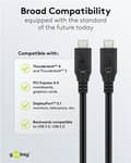 Miniatyrbild 7 av 8: Goobay USB-C™-kabel, USB4™, 240 W, 20 Gbit/s, Power Delivery, 1 m USB-C™-kontakt > USB-C™-kontakt