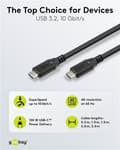 Pikkukuva 4 / 8: Goobay USB-C™-kabel, USB 3.2, 100 W, 10 Gbit/s, Power Delivery, 3 m USB-C™-kontakt > USB-C™-kontakt