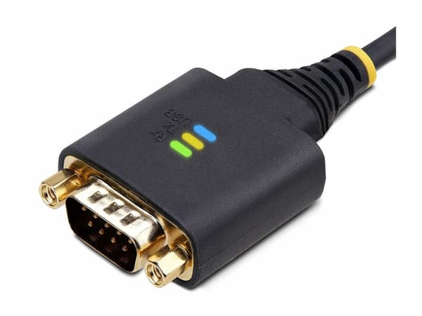 StarTech.com 6.6ft (2m) USB to Serial Adapter Cable, COM Retention, RS232 - USB / seriell kabel - USB (hane) till DB-9 (hane) skruvbar - 2 m - robust