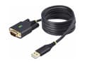Miniatyrbild 2 av 5: StarTech.com 6.6ft (2m) USB to Serial Adapter Cable, COM Retention, RS232 - USB / seriell kabel - USB (hane) till DB-9 (hane) skruvbar - 2 m - robust