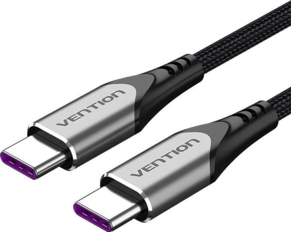 USB-C 2.0 to USB-C 5A cable Vention TAEHD 0.5m grey