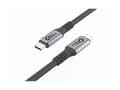 Miniatyrbild 2 av 5: MicroConnect - USB-kabel - 24 pin USB-C (hane) rak till 24 pin USB-C (hane) rak - USB4 Gen3x2 - 20 V - 5 A - 25 cm - USB-strömförsörjning (100W), upp