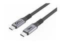 Miniatyrbild 1 av 5: MicroConnect - USB-kabel - 24 pin USB-C (hane) rak till 24 pin USB-C (hane) rak - USB4 Gen3x2 - 20 V - 5 A - 25 cm - USB-strömförsörjning (100W), upp