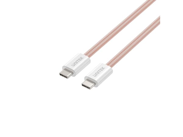 Unitek USB-kabel Unitek Magnetisk flettet kabel USB C PD 100W beige 1m
