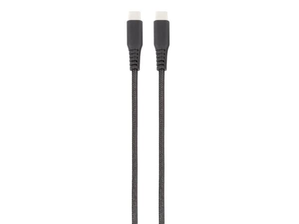 Vivanco LongLife, 0,5 m, USB C, USB C, Sort