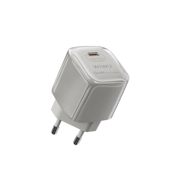 WIWU Snabbladdare GaN 30W Med USB-C Kabel Jello - Vit