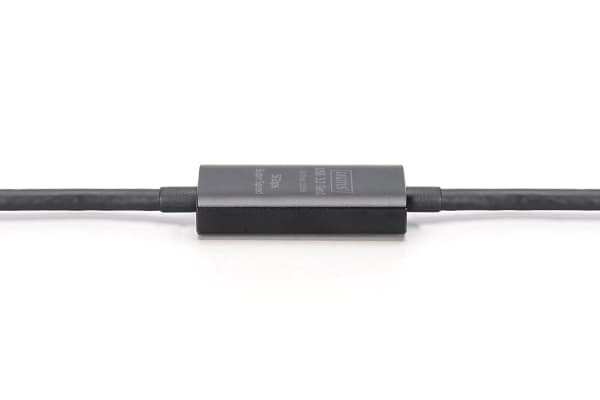 DIGITUS - USB-förlängningskabel - 24 pin USB-C (hane) till 24 pin USB-C (hona) - USB 3.1 - 5 V - 10 m - svart
