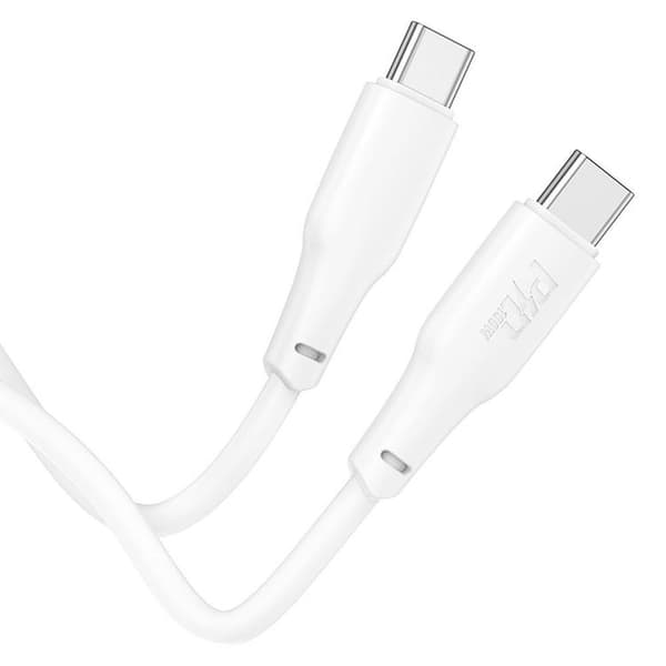 Hoco USB-C till USB-C 100W 2m 3A Kabel X93 - Vit