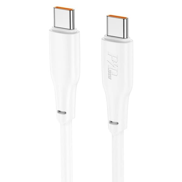 Hoco USB-C till USB-C 100W 2m 3A Kabel X93 - Vit
