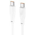 Miniatyrbild 5 av 9: Hoco USB-C till USB-C 100W 2m 3A Kabel X93 - Vit