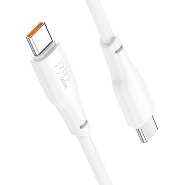 Hoco USB-C till USB-C 100W 2m 3A Kabel X93 - Vit