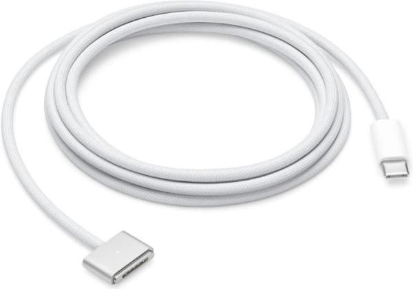 Apple - Strømkabel - 24 pin USB-C (hann) til MagSafe 3 (hann) magnetisk - 2 m - sølv