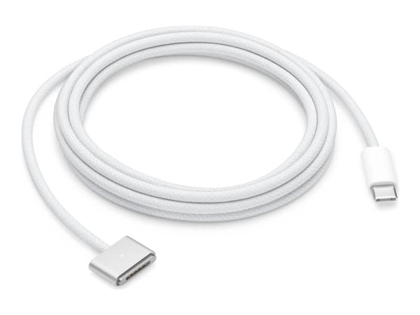 Apple - Strømkabel - 24 pin USB-C (hann) til MagSafe 3 (hann) magnetisk - 2 m - sølv