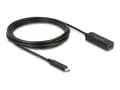 Pikkukuva 1 / 5: Delockin aktiivinen USB 10 Gbps -jatkojohto USB Type-C 3 m