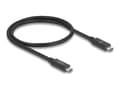 Miniatyrbild 1 av 4: Delock - USB-kabel - 24 pin USB-C (hane) till 24 pin USB-C (hane) - Thunderbolt 4 - 48 V - 5 A - 50 cm - E-marker, Stöd för Power Delivery 3,1, USB-s
