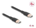 Miniatyrbilde 3 av 3: Delock - USB-kabel - 24 pin USB-C (hann) til 24 pin USB-C (hann) - USB 2.0 - 20 V - 3 A - 4 m - USB Power Delivery (60W), støtte for Power Delivery 3