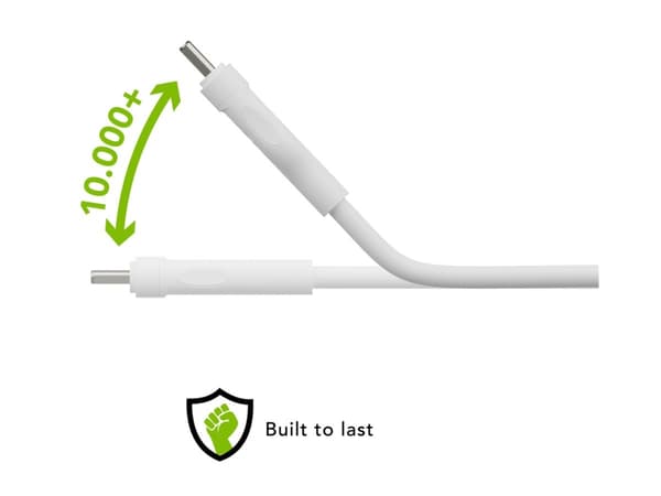 dbramante1928 re-charge - Lightning-kabel - 24 pin USB-C hann til Lightning hann - 1.2 m - hvit