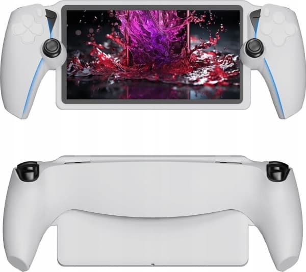 JYS Silicone Cover Case Grip Case Holder for Sony PlayStation Portal / PS Portal / P-S Portal / Hvit / P5183