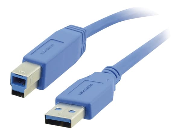 Kramer C-USB3/AB Series C-USB3/AB-15 - USB-kabel - USB typ A (hane) till USB Type B (hane) - USB 3.0 - 4.57 m - formpressad - blå