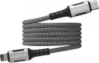 Havit Type C-Lightning magneettikaapeli (musta)