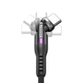 Miniatyrbillede 1 af 10: STATIK Kabel PowerPivot Pro Nylonflettet USB-C Til USB-C Sort 1m