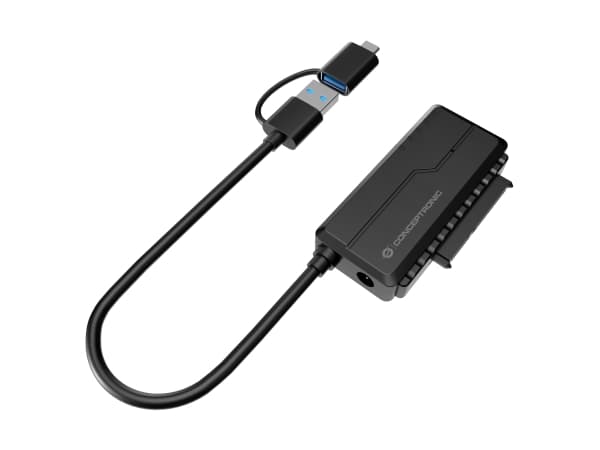Conceptronic ABBY21B, USB Type-A, SATA 22-pin, Svart