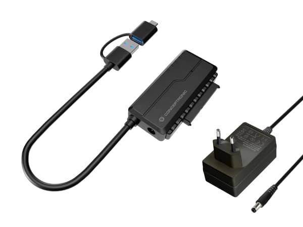 Conceptronic ABBY21B, USB Type-A, SATA 22-pin, Sort